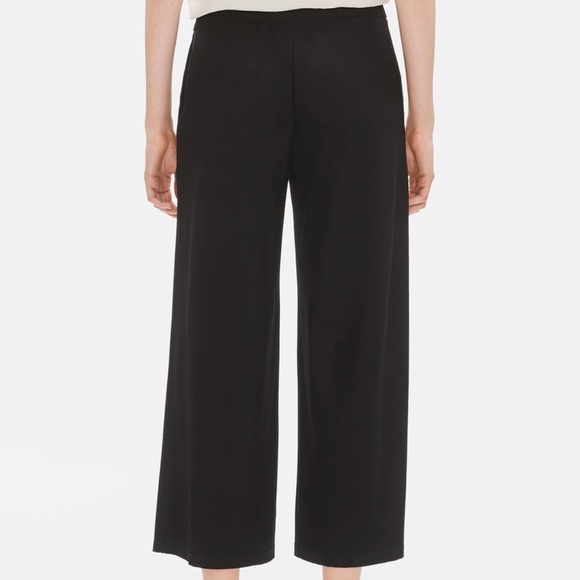 EILEEN FISHER Lightweight Washable Stretch Crepe Wide-Leg Ankle Pant, 14, NWT - Picture 4 of 4